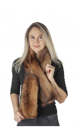 Polecat fur scarf - fur on both sides